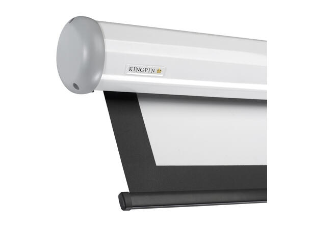 KingPin manuelt lerret 16:10 230x143,8cm 107" sort kant